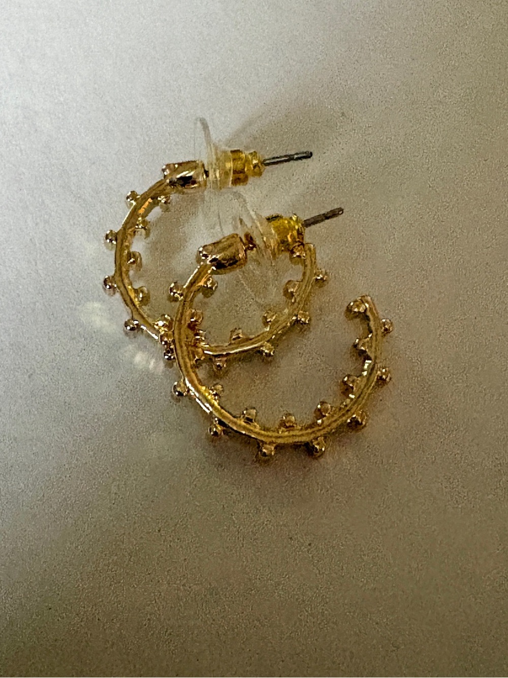 Marlyn Schiff Brass Hoops
